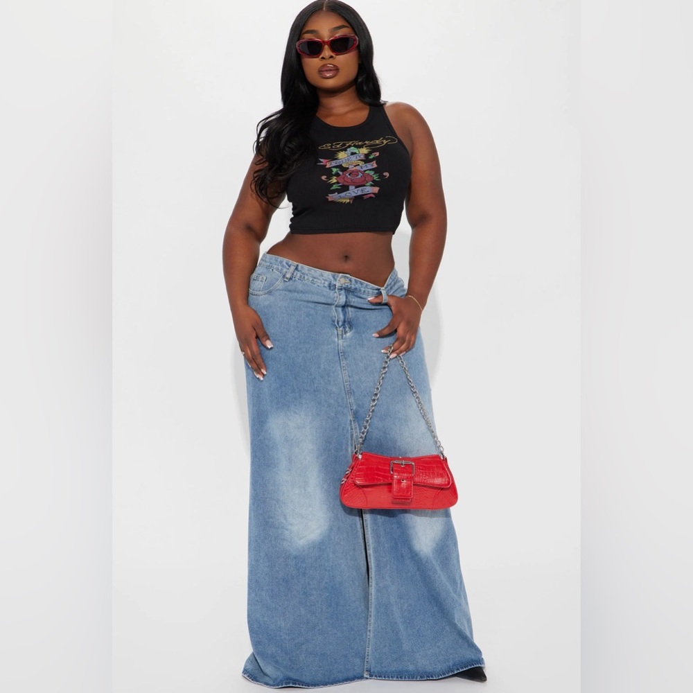 Denim Maxi Skirt! Brand New!